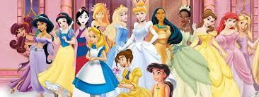 Photo de famille des princesses Disney